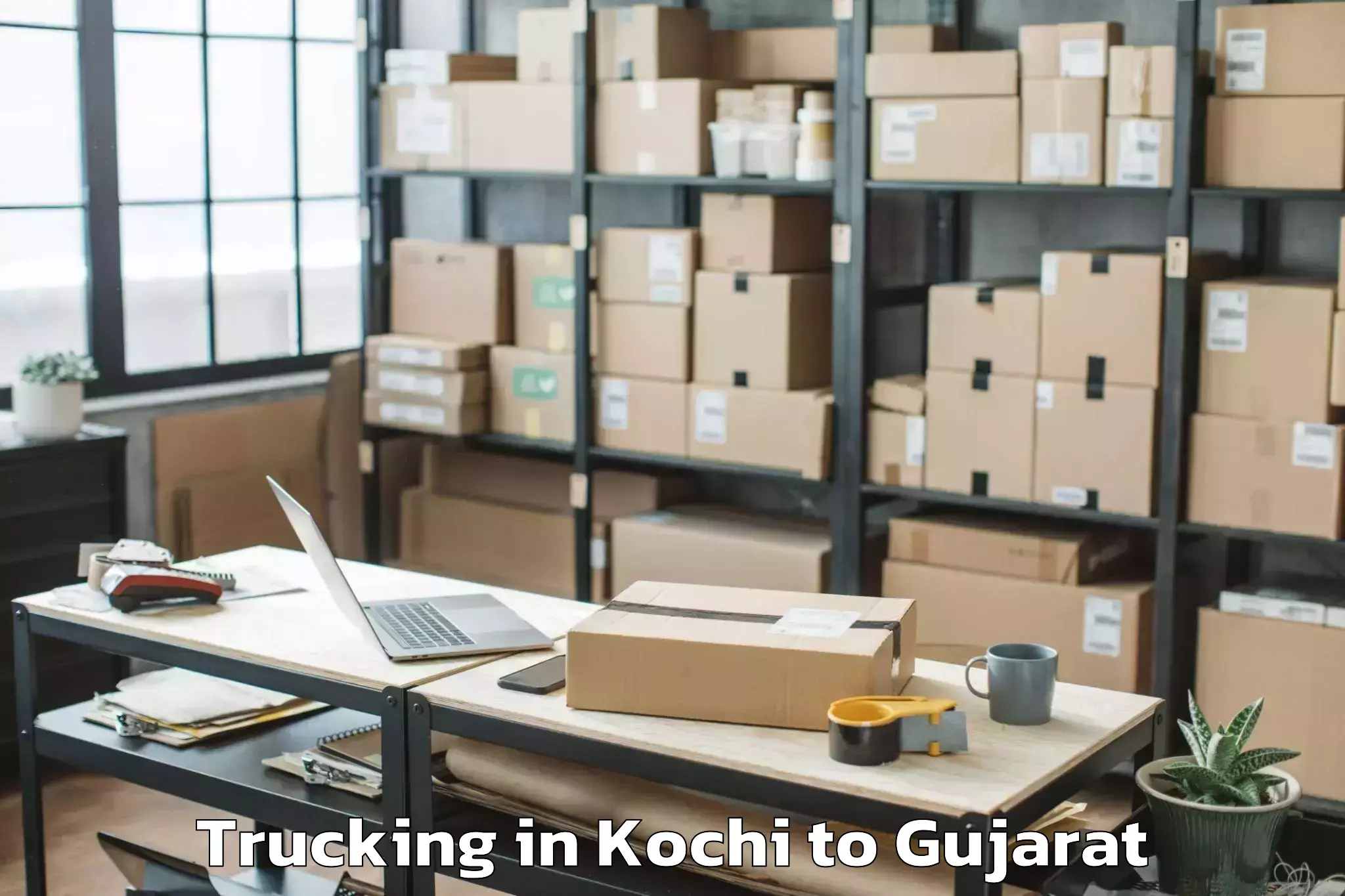 Kochi to Navrangpura Trucking Booking